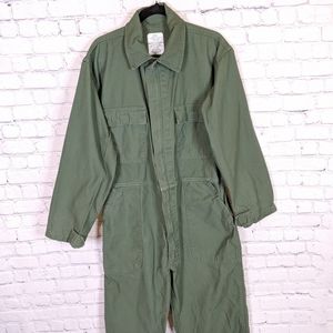 Army Green Utility Coveralls Equa Industries Med
